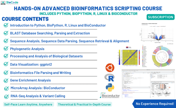 Advanced Bioinformatician Course (Subscription) | BioCode